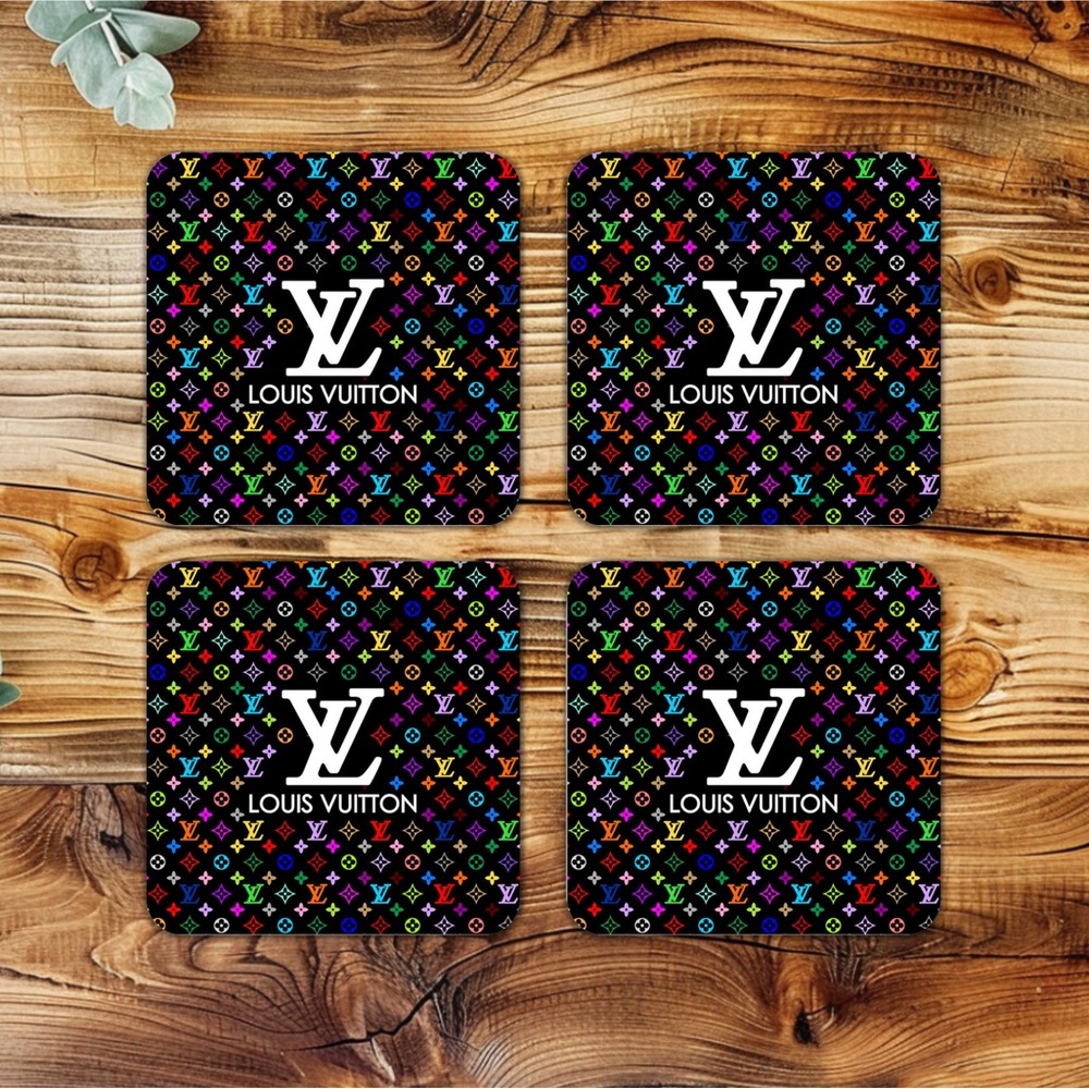 HANDMADE FASHION Set of 4 Ceramic Drink Coasters